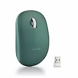 NGS Fog Pro Green - Ratón Inalámbrico Óptico de 1000 dpi, Interfaz Nano USB, Botones Silenciosos, 2 Botones y Rueda de Desplazamiento, Plug and Play, Ambidiestros, Color Verde