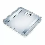 Beurer BF 183 Báscula diagnóstica, análisis corporal preciso para hasta 10 personas, medición de peso, grasa corporal, IMC, porcentaje muscular y edad metabólica, gran pantalla XL, hasta 180 kg