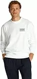 Tommy Hilfiger Sudadera Hombre Monotype Label con Cuello Redondo, Blanco (White), M