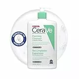 CeraVe Gel Limpiador Espumoso, Para Piel Normal a Grasa, Elimina el Exceso de Grasa y Suciedad, Enriquecido Con Ceramidas Esenciales, Niacinamida y Ácido Hialurónico, Apto para Rostro y Cuerpo, 1000ml