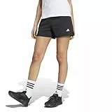 adidas Mujer Essentials Small Logo Fleece Shorts, Black, M