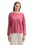 TOM TAILOR Camiseta de Mujer, 21181 Wine Rose Pink - Muñeca, XXL