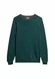 Superdry Essentials LW Knit Crew Suéter, Furnace Green, XXL para Hombre