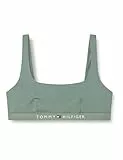Tommy Hilfiger Top de Bikini Tipo Bralette Sin Relleno para Mujer, Multicolor (Stonewash Green), S