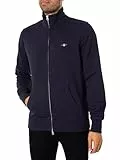 GANT Reg Shield Full Zip Sweat Sudadera, Evening Blue, L para Hombre