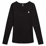G-STAR Slim Regular T-Shirt Long Sleeve Camiseta, Negro (Dk Black D26373-c627-6484), M Mujeres
