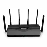 MERCUSYS MR47BE-Router Wi-Fi 7 de Triple Banda BE9300,5760 Mbps en Banda 6G,Operación Multi-Link(MLO),4× Puertos 2.5G, 320 MHz,4KQAM,EasyMesh,6 Antenas,WPA3,App config 【Nuevo】