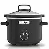 Crock-Pot CSC046 Slow Cooker, Removable Easy-Clean Ceramic Bowl, 2,4 litros (1-2 personas), Black