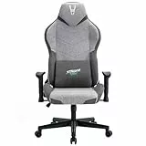 Woxter Stinger Station Titan Light - Silla Gaming Oficina (Eje Acero, Levantamiento por pistón Gas, Tela Antimanchas, Reposabrazos 2D, Alt/Incl Ajustable, Foam, Racing, Cojín Lumbar)