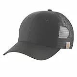 Carhartt Canvas Mesh Back Cap Gorra, Negro, Talla única Unisex Adulto