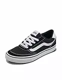 Vans Brooklyn LS, Zapatillas Hombre, Suede Canvas Black White 43 EU