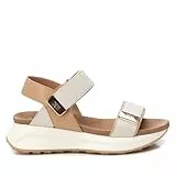 XTI - Sandalia Mujer Beige - Calzado Cómodo y Versátil - Moda casual - Modelo 14387403 (Talla 38)