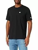 Champion Legacy Basics-S-s Crewneck Camiseta, Negro, M para Hombre