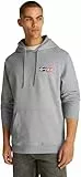 Tommy Jeans Sudadera Hombre Entry Graphic con Capucha, Gris (Grey Htr), S