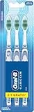 Cepillos de dientes Oral-B Classic, 3 piezas, mango ergonómico, cepillos medianos