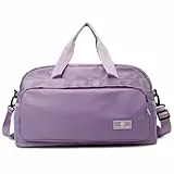 Vllcsla Bolsa Deporte Mujer con Bolsillo Húmedo, Bolsa de Gimnasio Grande, Expandible 37,7 L a 50,7 L, Bolsa Viaje Bolsa de Gimnasio con Manga, Bolsa Deporte Gimnasio con Compartimento Zapatos
