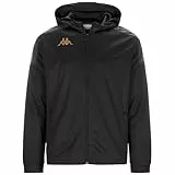 Kappa Sudadera GREVOLO, Sudadera Banda, Negro/Gris, XL, Hombre
