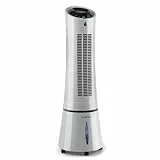Klarstein Aire Acondicionado Portatil, Pinguino Enfriador Evaporativo 5 en 1 Casa con Humidificador, Ventilador, Ionizador y Modo Noche, Climatizador Portátil 6L, 45W, Aparato Aire Flujo 180m³/h