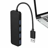 Hub USB 3.0, 2 puertos USB múltiples para portátil, función de ampliación de datos USB, compatible con Uni 4 puertos USB, divisor para PC, portátil y USB Flash Drives