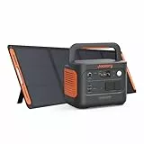 Generador Eléctrico Portátil Jackery Explorer 1000 v2 con 200W Panel Solar, 1070Wh Batería LFP, 1500W AC/100W USB-C Salida, Carga Completa Rápida 1H vía APP para Exteriores, Autocaravanas, Emergencias