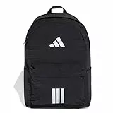 adidas Unisex adulto ESSENTIALS 3 STRIPES BACKPACK BACK TO SCHOOL 2, black/white, One size