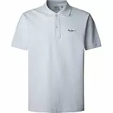 Pepe Jeans Essential Polo Contrast Logo, Blanco, M para Hombre
