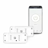 Garza Smart - Pack x2 Controlador Interruptor Inteligente Wifi integrado, Programable, Control por voz y app, Alexa/Google, Wifi 2.4GHz, Blanco