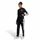 adidas Mujer ESSENTIALS 3-STRIPES TRACKSUIT, Black, L