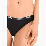 PUMA String 3P Pack Ropa interior, black, XS para Mujer