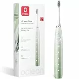 Cepillo de dientes eléctrico sónico Oclean Flow, 180 días de duración, 76000 Movimientos por minuto, 5 Modos, IPX7 Impermeable y Temporizador, Cabezal de Cepillo DuPont™, Verde