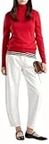 United Colors of Benetton Maglia Ciclista M/L 1002d2348 Suéter, Rojo, Mujer