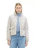 Chaqueta acolchada de mujer TOM TAILOR con cuello alto y bolsillos, Gris (16339-nubes grises), XXL