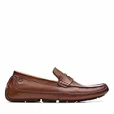 Clarks Markman Way, Mocasin Hombre, Lea marrón Oscuro, 42 EU