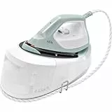 AEG ST6-1-4LG Centro de Planchado a Vapor, Potencia 2400 W, Depósito Extraíble 1.2 litros, 5 bares de presión de vapor, Sistema Antical, Suela Acero Inoxidable Anodizado, Verde y Blanco
