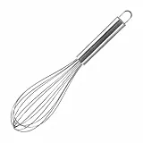 Fackelmann Batidor Varillas Acero Inoxidable, Color Inox, 26cm, 1 Unidad