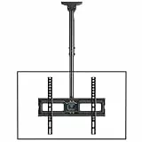 PERLESMITH Soporte para TV - Soporte Giratorio Ajustable para Pantalla de 26 a 65 Pulgadas - Soporte de Techo para TV de Movimiento Completo, Soporta hasta 50 kg con VESA 400 x 400