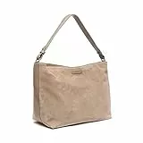 Abbacino Bolso de hombro de ante en taupe