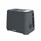 Taurus – Tostador Tower Jonic Toast, 1150W, 7 Niveles Tostado, 3 Funciones, 2 Ranuras, Autocentrado, Indicador luminoso, Elevación extra,Recoge cables, Recogemigas, Negro