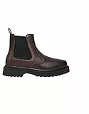 Tommy Jeans Botas Chelsea Hombre de piel, Marrón (Velvet Brown), 43 EU
