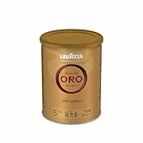 Lavazza, Qualità Oro, Café Molido Natural, Ideal para Cafetera Italiana, de Filtro y Francesa, con Notas Aromáticas de Frutas y Flores, 100% Arábica, Intensidad 5, Tueste Medio, Lata de 250 g