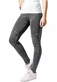 Urban Classics Leggings Denim Jersey Deporte, Gris (Darkgrey), XL para Mujer