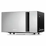 Hisense H20MOMBS4HG - Microondas con Grill, 20 L, Plato Giratorio, Múltiples Niveles de Potencia, Modo Eco, Temporizador de Cocción, Espejado