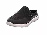 Skechers Summits Vindicator Zuecos para hombre, pantuflas, deslizantes, informales, zapatos de jardín, anchura: regular, plantilla extraíble, negro, 42 EU