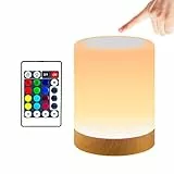 JOPHEK Lamparas 13 Colores Regulable LED, Lampara Regulable Táctil Para Dormitorio con 3 Modos de Función de Temporizador, LED Luz Nocturna Infantil para Dormitorio Salón Sala de Estar Infantil