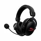 HyperX Cloud II Core Wireless - Auriculares gaming para PC, DTS Headphone:X audio espacial, almohadillas viscoelásticas, Negro