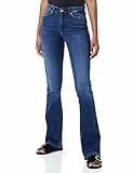 ONLY ONLBLUSH Mid Flared DNM TAI021 Noos Jeans, Dark Blue Denim, XL / 32L De Las Mujeres