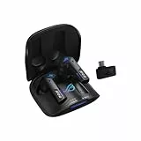 ASUS ROG Cetra True Wireless SpeedNova, Auriculares Gaming (2,4 GHz y Bluetooth 5.3, ROG SpeedNova, Audio de 24 bits y 96 kHz, micrófonos AI, ANC adaptativo, 46 Horas de autonomía), Negro