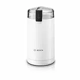 Bosch Hogar Molinillo de café eléctrico, Color Blanco, 180 W