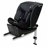 Kinderkraft I-360 Silla de coche, I-SIZE 40-150 cm, Isofix, Silla coche bebé, para niños, Ajustable, Sillade, RWF, FWF, Universal para coche, Asiento de coche, 360º, Grupo 0+/1/2/3, 0-36 kg, Negro