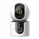 Xiaomi Cámara Inteligente C500 Dual - Dos Cámaras en un Dispositivo, Vista con Enlace de Doble Objetivo, Doble Objetivo 4MP para Ultra HD, Protección AI Local, Wi-Fi 6 de Doble Banda